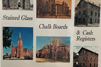 Clayton Conversations: Stained Glass, Chalk Boards and Cash Registers image