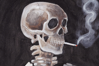 Paint & Sip: Skull of a Skeleton' by Vincent Van Gogh image