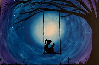 Paint and Sip Class "Swinging at Night" image